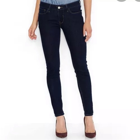 Levi’s 535 Women's Dark Blue Skinny Jeans - Picture 1 of 6